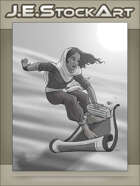 JEStockArt - Arabian Thief on Flying Carpet - GNB