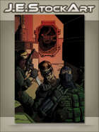 JEStockArt - Modern - Spy Team Infiltrates Base And Attacks With Garrote - CWB