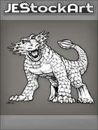 PWYW JEStockArt - Fantasy - Frilled Dinosaur Monster Inspired By The Chinasaur - INB