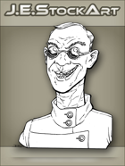 JEStockArt - Modern - Scientist With Cleft Lip And Dark Glasses - LNB