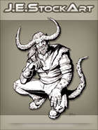 JEStockArt - Supernatural - Horned Demon In Modern Clothes - INB