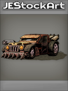 JEStockArt - PostA - Rugged Battle Car With Rotating Gun - CNB