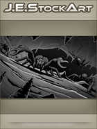 JEStockArt - Fantasy - Spider Monsters With Pincers In Cavern - GWB