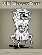 JEStockArt - Fantasy - One Eyed Creature With Legs - LNB