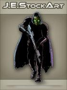 JEStockArt - SciFi - Cloaked Merc with Energy Rifle - CNB