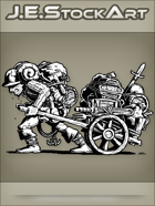 JEStockArt - Fantasy - Sweaty Hired Minion Hauling Adventurering Gear - INB