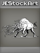 JEStockArt - Fantasy - Bull Infected With Alien Tentacles - INB