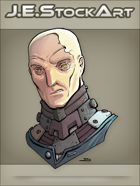 JEStockArt - SciFi - Albino Alien Overlord With Metal Neck - CNB