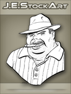 JEStockArt - Modern - Italian Gangster With Fedora And Cigar - INB