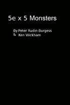 5e x 5 Monsters (with Images CC-SA, Public Domain, Clip Art)
