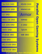 Parallel Open Gaming Systems Armor