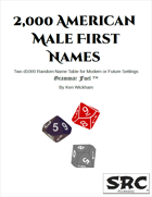2,000 American Male First Names