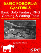 Basic Solo Fantasy RPG Gaming & Writing Tools
