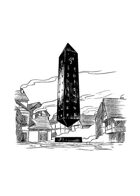 Filler spot - environment: village obelisk - RPG Stock Art