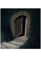 Colour card art - spell: knock - RPG Stock Art