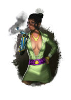 Filler spot colour - character: femme fatale - RPG Stock Art