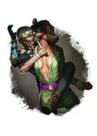 Filler spot colour - character: genome assassin - RPG Stock Art