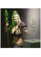 Colour card art - event: finding artifact - RPG Stock Art