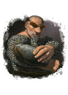Filler spot colour - character: dwarf flame priest - RPG Stock Art