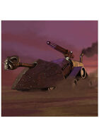 Colour card art - vehicle: war machine - RPG Stock Art