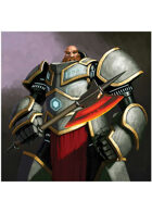 Colour card art - character: dwarven rune armour - RPG Stock Art