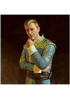 Colour card art - character: gentleman rogue - RPG Stock Art