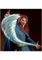 Colour card art - spell: conjure water - RPG Stock Art