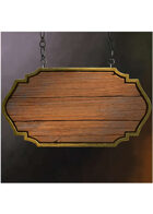 Colour card art - items: tavern sign: blank - RPG Stock Art