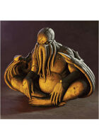 Colour card art - items: cthulhu statue - RPG Stock Art