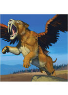 Colour card art - creature: saberwing - RPG Stock Art
