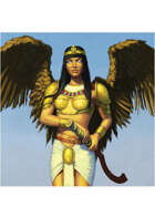 Colour card art - character: celestial - RPG Stock Art