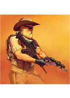 Colour card art - character: wasteland zoner - RPG Stock Art