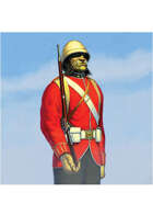 Colour card art - character: troll red coat - RPG Stock Art