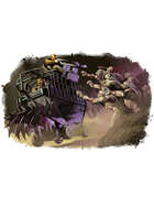 Filler spot colour - character: dwarven war machine - RPG Stock Art