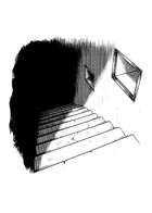 Filler spot - environment: mausoleum steps down - RPG Stock Art