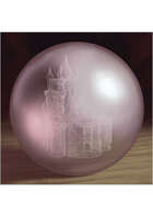 Colour card art - items: gem with castle etching - RPG Stock Art