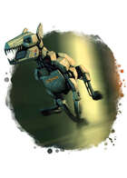 Filler spot colour - character: robot dog - RPG Stock Art