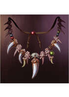 Colour card art - items: amulet: dragonbone - RPG Stock Art