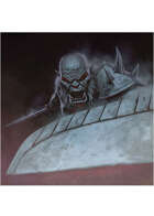 Colour card art - character: orc spirit - RPG Stock Art