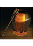 Colour card art - items: honey pot - RPG Stock Art