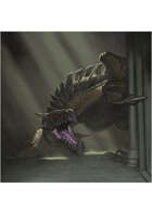 Colour card art - creature: byakhee - RPG Stock Art