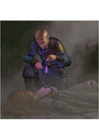 Colour card art - character: wizard CSI - RPG Stock Art