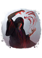 Filler spot colour - spell: blood bolts - RPG Stock Art