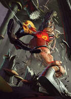 Cover full page - Ogre vs Nephilim - RPG Stock Art