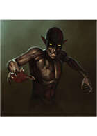 Colour card art - character: deodand - RPG Stock Art
