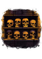 Filler spot colour - items: skull alcove - RPG Stock Art