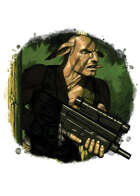 Filler spot colour - character: genome lagomorph marine - RPG Stock Art