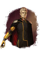 Filler spot colour - character: cyber vampire - RPG Stock Art
