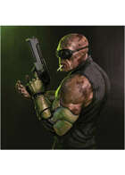 Colour card art - character: scorn ganger - RPG Stock Art