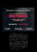 wounds font